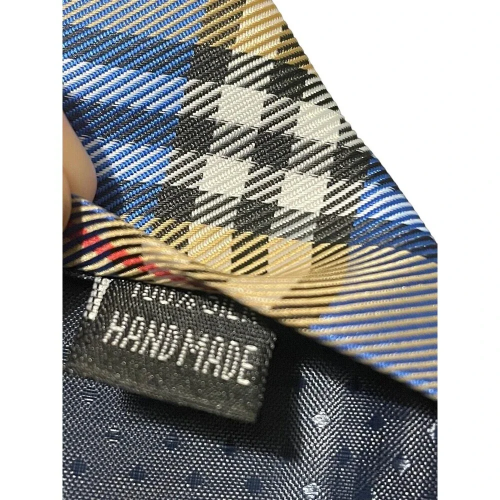 Men's Kai Long 100% Silk Multicolor Stripes Design Tie 4